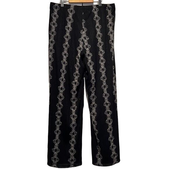 Frank Lyman Black Dressy‎ Wide Leg Pants Size 20 NWT - Picture 2 of 13